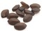 30 21mm Faceted Marquise Frosted Dark Brown Lucite Plastic Beads